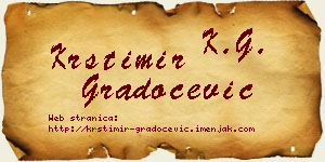 Krstimir Gradoćević vizit kartica